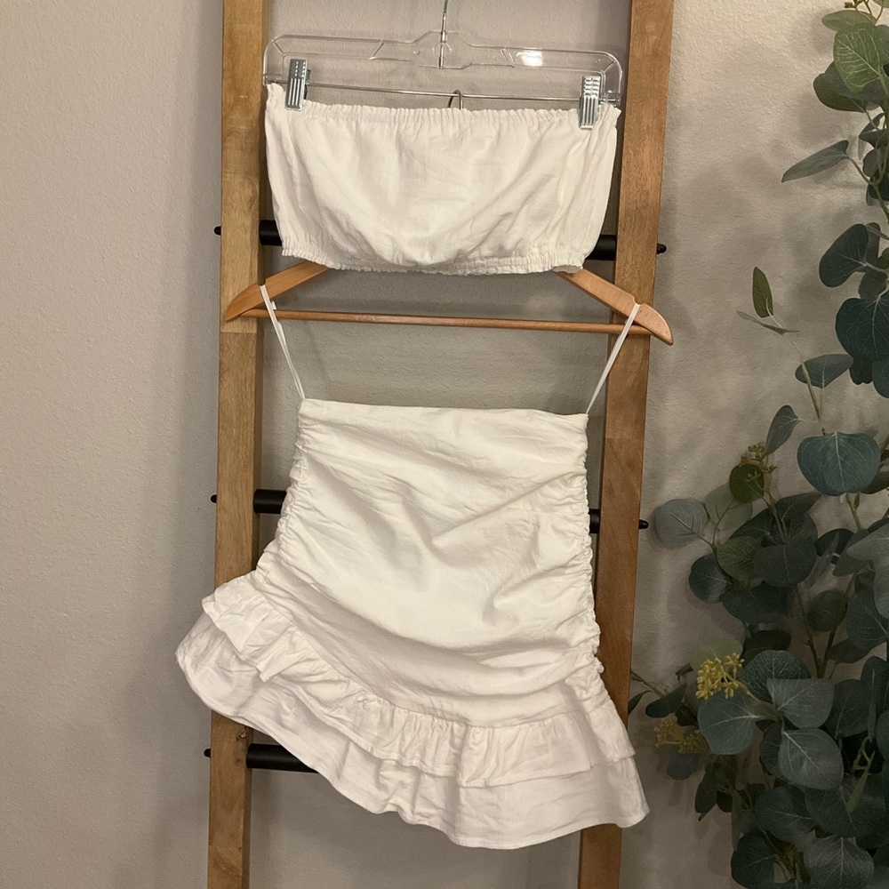 Mable White Matching Set